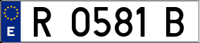 Trailer License Plate